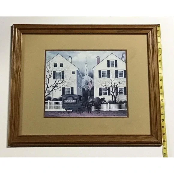 Charles Wysocki Framed Art "My Milkman" Americana Framed 23x19 Folk Art - Picture 1 of 10